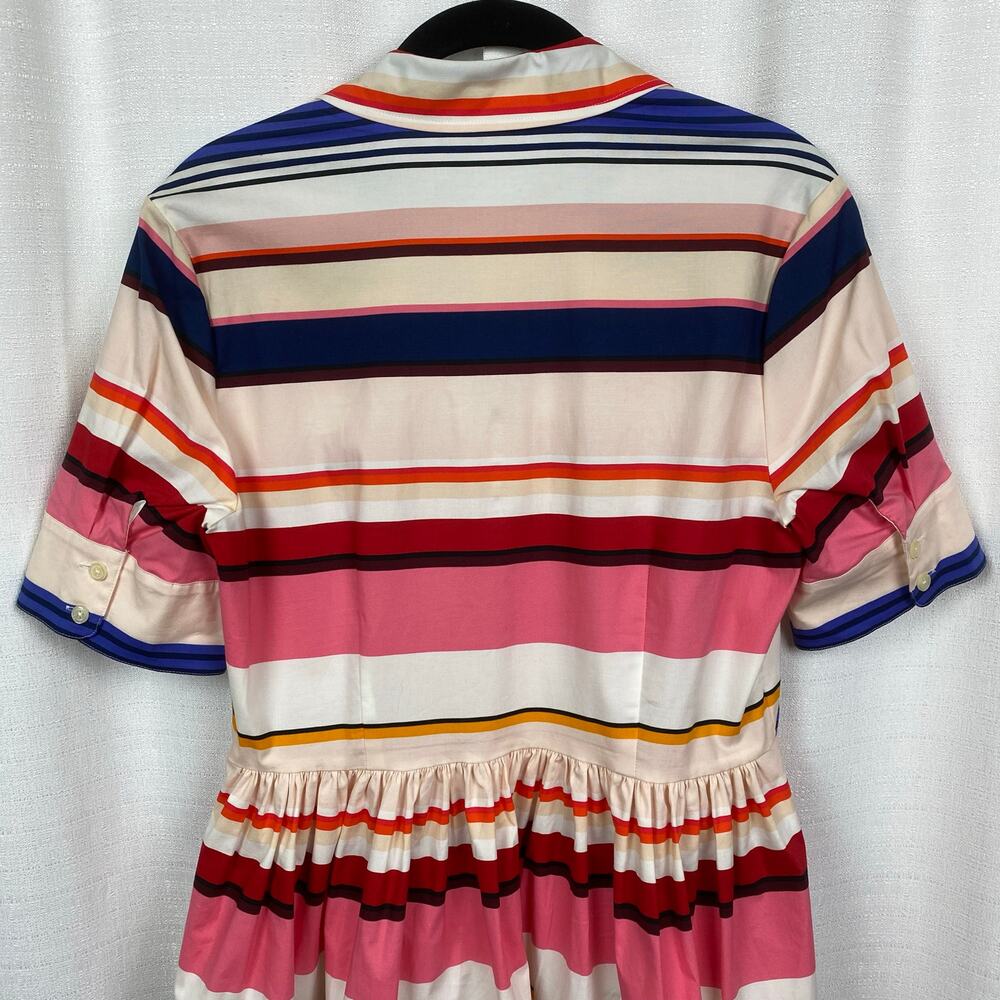 Kate Spade New York Spice Things Up Berber Stripe Shirt Dress Sz.4 - Picture 12 of 16
